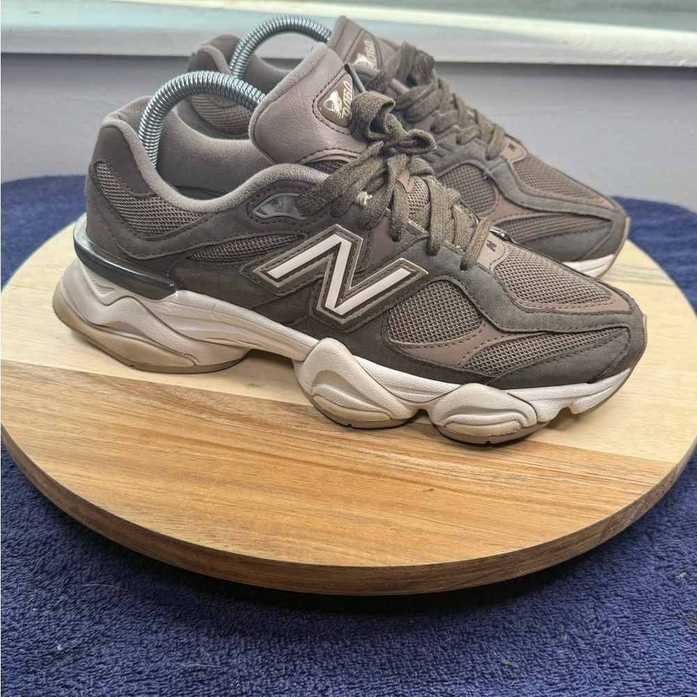 New Balance 9060 Brown Mesh & Suede Sneakers (Women’s 7.5)